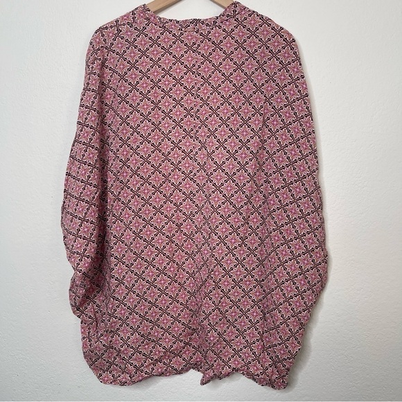 Victoria’s Secret Geometric Kimono Cardigan XS/S | Oversized Boho Cover-Up Pink - Picture 5 of 5